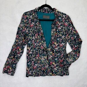 Sunday in Brooklyn Women's‎ Floral Blazer Jacket Button Front Sz S Anthropologie